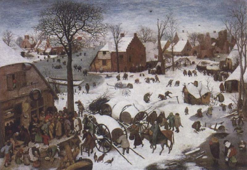 BRUEGHEL, Pieter the Younger The Numbering at Bethlehem Spain oil painting art